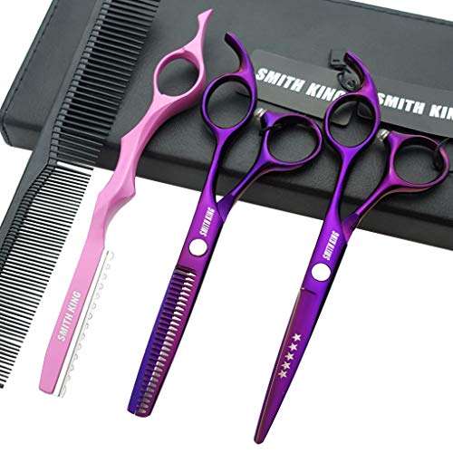 Комплект ножици за подстригване на коса 5,5 инча с Бритвенными Расческами, Калъфче за ножица, Ножица за Подстригване