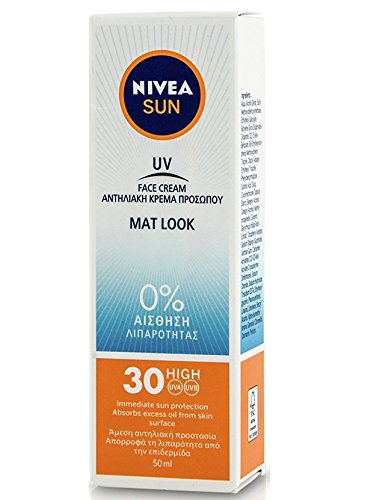Nivea Sun UV Слънцезащитен Крем за лице с контрол на гланц за матово вид SPF30 50 мл