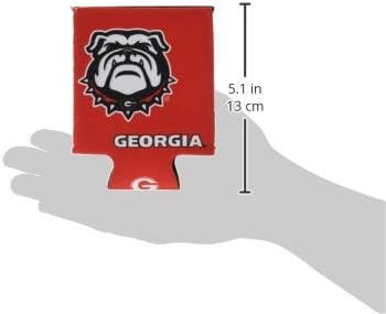 Логото на Марката NCAA Georgia Bulldogs Плосък Coozie, Един Размер, Отборен Цвят
