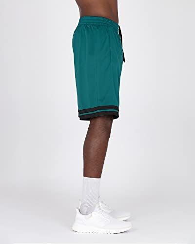 Alive Мъжки къси Панталони от 2 опаковки Баскетболни Шорти, Спортни Cut с Джобове по вътрешния шев 11 инча