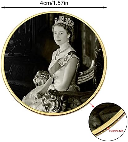 Възпоменателна Монета Besokuse Queen, Златни/Сребърни Британски монети на Кралица Елизабет, Кръгли Медалите