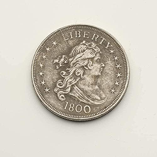 Монети на Съединените Щати 1800 Г., Американски Сребърен Долар Сребърна Монета Свобода Сребърен Кръг Орел Чуждестранна Антични Монети Копие от Антични Колекции Пода