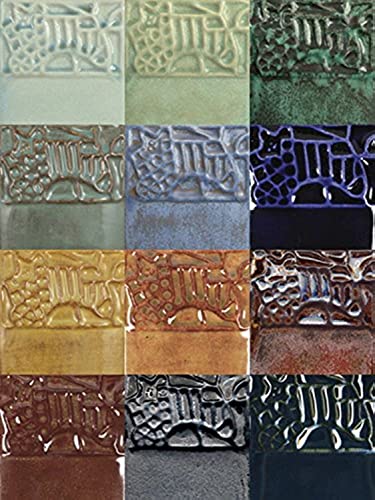 Черешката Mayco Element, 4 Грама, Конус 05-06, Различни цветове, Набор от 12