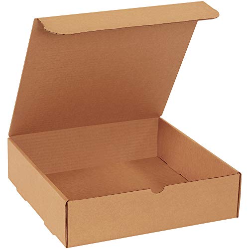 Пощенски кутии за литературата, 12 x 11 3/4 x 3 1/4, Крафт, 50 бр/пакет от Коледа Packaging