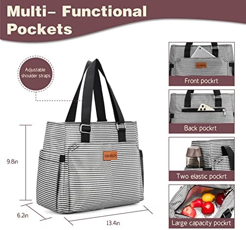 Големи дамски чанти за обяд с изолация за работа/Изолирани обяд-бокс за възрастни за жени / Запечатани чанта-хладилник
