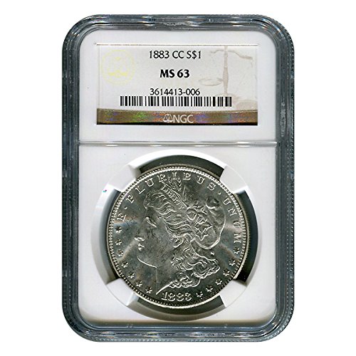 Сертифициран Сребърен долар Морган 1883 година на издаване-CC MS63 NGC