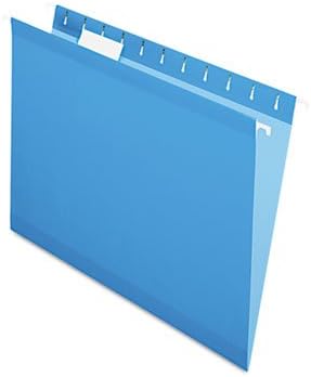 Подсилени за висящи папки, 1/5 от разделите с букви, синьо, 25 бр. / кор., продават се в 1 кутия за