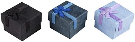 Комплект подарък кутии за бижута с Капаци и лъкове (1,5 инча, 48 опаковки)