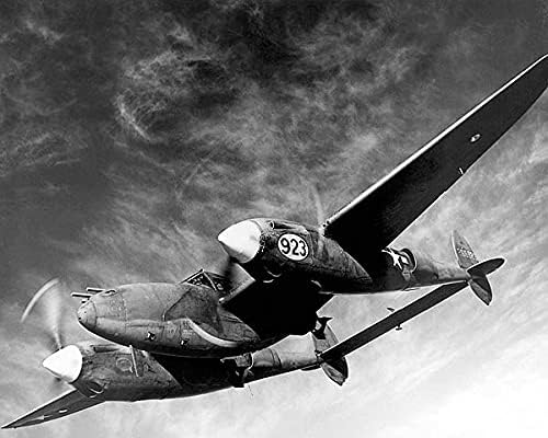 Печат на снимки Локхийд P-38 Lightning в полет от галогенида сребро 11x14