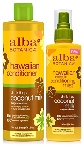 Alba Botanica Натурален Хавайски климатик Кокосово мляко с Незаличимо Кондиционирующим мъгла от кокосово мляко