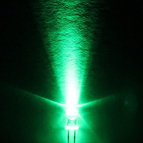 20pcs 3 мм 12 Водата бистра кръгла Зелена Led Лампа Предварително Свързана dc 20 см