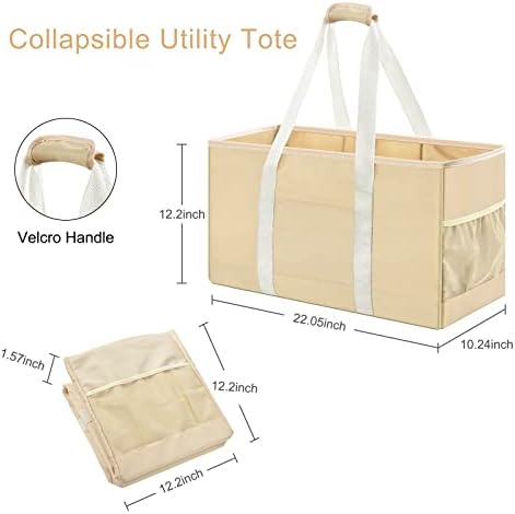 Много Голяма е Универсална чанта-тоут, за Многократна употреба за Хранителни стоки Чанта, Сгъваема чанта-Тоут