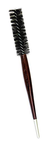 Кръгла четка за коса Tredoni 1 - Дървена дръжка за полагане на Продълговат къса коса сешоар, изработени в Италия