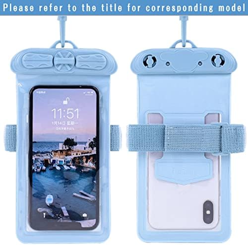 Калъф за телефон Vaxson, Съвместим с водоустойчив калъф Huawei Honor Play 6C Dry Bag [Без защитно фолио за екрана] Син