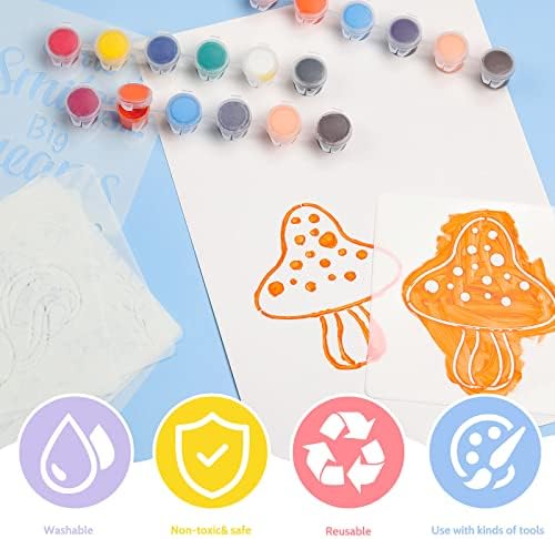 30 Опаковки Шаблон за душата на детето, Сладък Шаблони за Сесии, за Многократна употреба Шаблони на тема Животни