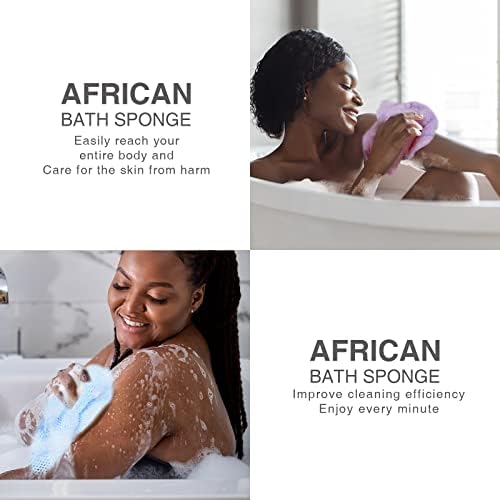 Комплект от 3 теми, африканска мрежа гъба, африканска гъба за баня, най-дългата Мрежа гъба за баня, Пилинг на