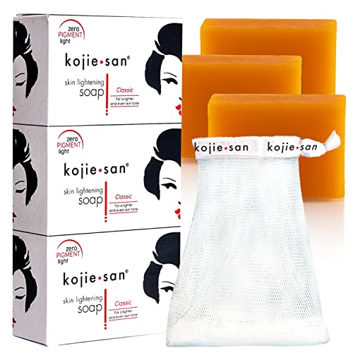 Осветляющее сапун Kojie San за кожата - Оригинален сапун с койевой киселина от Тъмните петна и белези с кокосово