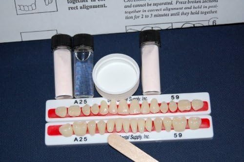 Комплект за ремонт на зъбни протези PERK с 28 Зубными протези