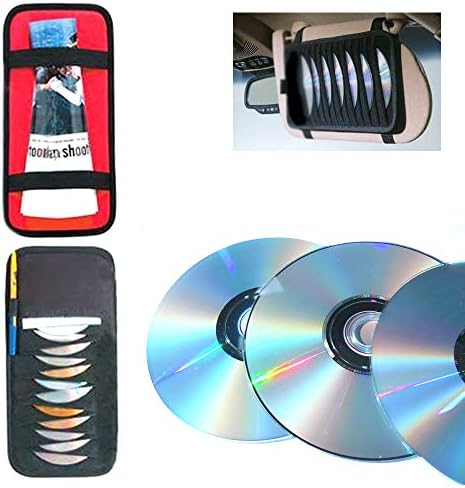 Kimaya 12 Капацитет на Диск Авто Козирка Диск, CD, DVD Органайзер За Съхранение на Карти Титуляр За Съхранение