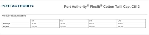 Мъжка шапка Port Authority от Памук кепър лента през Flexfit