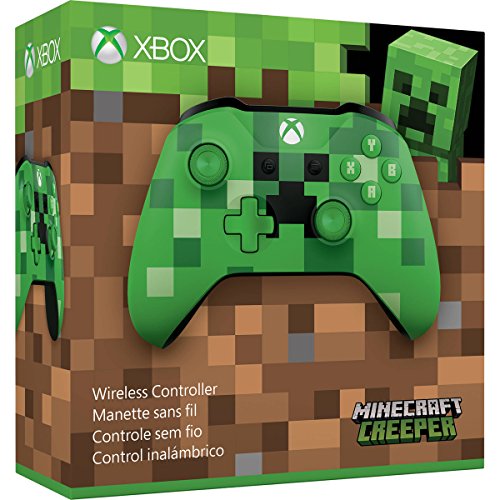 Безжичен контролер Xbox на Microsoft - Minecraft пълзящо растение - Xbox One (спрян от производство)