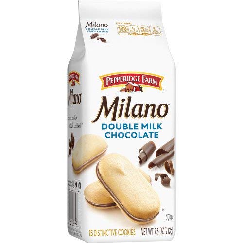 Миланское бисквити с двойно Мляко Шоколад Pepperidge Farm 7,5 грама В опаковка, 6 Пакетчета
