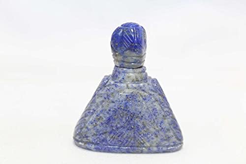 Парфюм Ръчно изработени Rajasthan скъпоценни Камъни от Естествен Син Камък Лазурит, С Ръчно Гравиран LP15