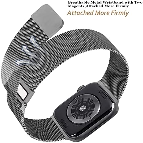 [2] на Метални въжета от неръждаема стомана, съвместими с джапанки Apple Watch серия 8 7 6 5 4 3 2 1 SE 41 мм