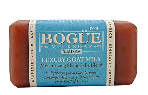 Луксозен сапун от козе мляко BOGUE- № 9 Хидратиращ микс Shangri La Blend - обогатена с местната флора Портокал,