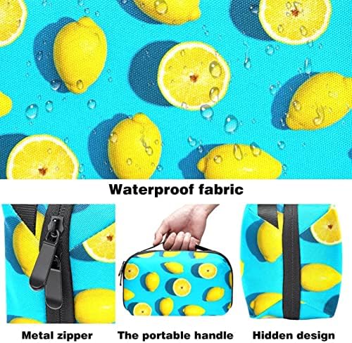Електронен органайзер с лятна жълто-лимонов модел на синия цвят, устойчив на удари калъф за носене, защитен