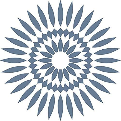 Стикер на плочки Odhams Press Sunflower син цвят, с бял фон, 4
