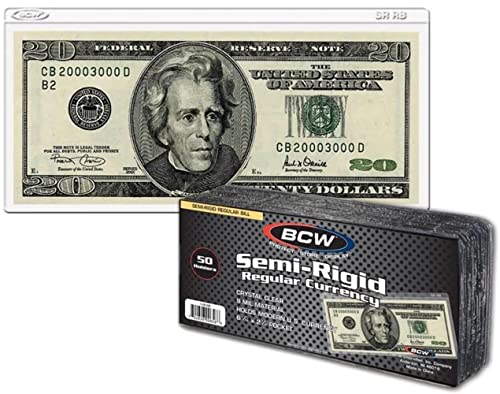 Полужесткий притежателя на валута BCW 1-SR-RB - Обикновена банкноти