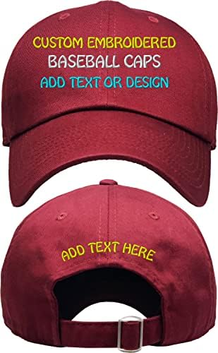 Потребителски бродирани бейзболни шапки Въведете Текст или дизайн на Предната и задната Създайте своя собствена