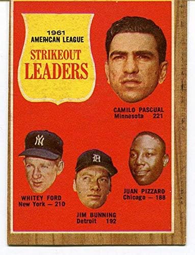 Лидерите на выбывания в Американската лига 1961 г., Карта за Топпса 1962 г. - Бейзболни картички